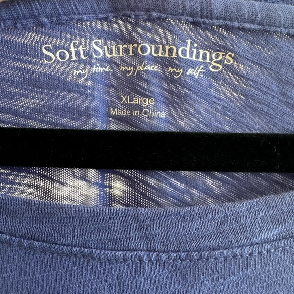 Soft Surroundings Purple Long Sleeve Blouse - Picture 3 of 4